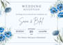 design elegant wedding invitation card and digital invite